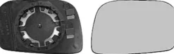 Miroir Glace rétroviseur droite pour OPEL AGILA, 2000-2008, Neuf