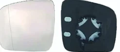 Miroir Glace rétroviseur gauche pour VOLKSWAGEN TRANSPORTER T5, 2003-2009, asphérique, à clipser