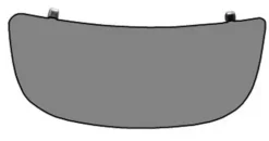 Miroir Glace rétroviseur gauche pour OPEL VIVARO I phase 2, 2006-2014, verre inférieur, à coller