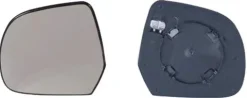 Miroir Glace rétroviseur gauche pour NISSAN MICRA III (K12) ph.3, 2009-2011, dégivrant, à clipser