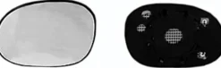 Miroir Glace rétroviseur gauche pour PEUGEOT 206 ph.1, 1998-2003, dégivrant, à clipser, Neuf