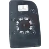 Miroir Glace rétroviseur gauche pour MERCEDES SPRINTER III depuis 2018 (W907-W910), verre supérieur, dégivrant, supp. fixation rond, Neuf