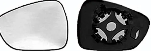 Miroir Glace rétroviseur gauche pour CITROËN C3 II phase 1 2009-2013, dégivrant, à clipser, Neuf