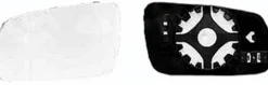 Miroir Glace rétroviseur gauche pour SEAT IBIZA II ph.3, 1999-2002, dégivrant, asphérique, à clipser