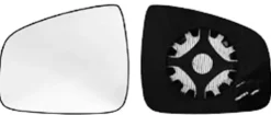 Miroir Glace rétroviseur gauche pour DACIA LOGAN I phase 2, 2008-2012, à clipser, Neuf