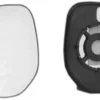 Miroir Glace rétroviseur gauche pour PEUGEOT PARTNER I phase 2, 2002-2008, dégivrant, à clipser