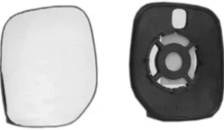 Miroir Glace rétroviseur gauche pour PEUGEOT PARTNER I phase 2, 2002-2008, dégivrant, à clipser