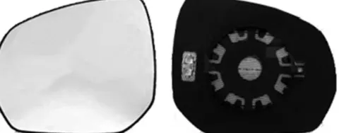 Miroir Glace rétroviseur gauche pour CITROËN C4 PICASSO I phase 2, 2010-2013, dégivrant, à clipser