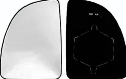 Miroir Glace rétroviseur gauche pour CITROËN JUMPER I phase 2, 2002-2006, verre supérieur dégivrant