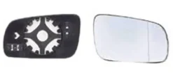 Miroir Glace rétroviseur gauche pour SEAT LEON I, asphérique, 1998-2002, Neuf