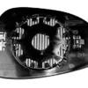 Miroir Glace rétroviseur gauche pour FORD FIESTA VI phase 1, 2008-2012, asphérique, à clipser, Neuf