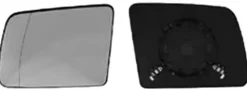 Miroir Glace rétroviseur gauche pour FORD TRANSIT CONNECT I ph.3, 2009-2013, asphérique, à clipser