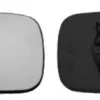 Miroir Glace rétroviseur gauche pour RENAULT SCENIC II phase 2, 2006-2009, asphérique, à clipser