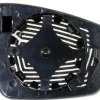 Miroir Glace rétroviseur gauche pour VOLKSWAGEN POLO V phase 1, 2009-2014, asphérique, à clipser