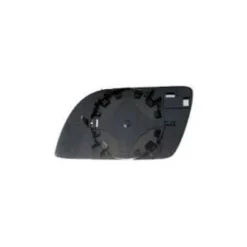 Miroir Glace rétroviseur gauche pour VOLKSWAGEN POLO IV phase 1, 2001-2005, asphérique, à clipser