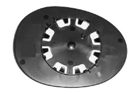 Miroir Glace rétroviseur gauche pour TOYOTA AYGO I phase 2, 2009-2012, asphérique, à clipser, Neuf