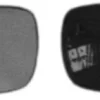 Miroir Glace rétroviseur gauche pour CITROËN C5 I ph.2 2004-2008 bleu dégivrant asphérique à clipser
