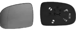 Miroir Glace rétroviseur gauche pour OPEL CORSA C ph.2, 2003-2006, dégivrant, asphérique, à clipser