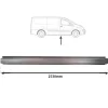 Moulure couverture sous porte droite pour CITROËN JUMPY II 2007-2016, Mod. Châssis long, Neuve