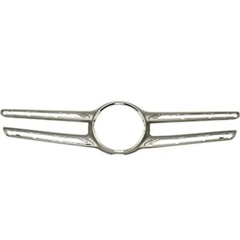 Moulure grille de calandre pour MERCEDES CLASSE GLE, 2015-2018 (W166), trou caméra, argent, Neuve