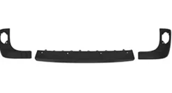 Moulures arrière pour RENAULT KANGOO II ph.2 2013-2020, bandeaux pare chocs arrière (3 pièces)