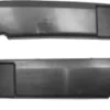 Moulures avant droite et gauche pour NISSAN KUBISTAR, 2003-2010, bandeaux noirs pare chocs avant
