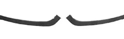 Moulures sous phares avant pour RENAULT MEGANE III ph.3, 2014-2016 droite & gauche, baguettes noires