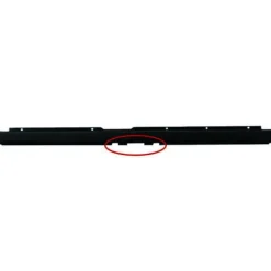 Pare chocs arrière central pour FIAT DUCATO Camping-car III phase 2 depuis 2014, noir, trou crochet
