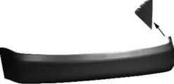 Pare chocs arrière pour AUDI A3 I phase 2, 2000-2003, Neuf à peindre