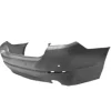 Pare chocs arrière pour BMW Serie 5 F10, 2010-2013, cache crochet, trous radar + supports, double échappement droit et gauche, Mod. 4 portes, Neuf à peindre