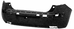 Pare chocs arrière pour CITROËN C4 I phase 1, 2004-2008, (berline - 5 portes), Neuf à peindre