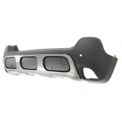 Pare chocs arrière pour CITROËN C3 AIRCROSS 2017-2021, noir gaufré, 4 trous radar, avec spoiler gris, Neuf