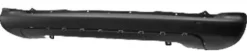 Pare chocs arrière pour CITROËN BERLINGO II phase 2, 2012-2015, trous moulures, noir, Neuf