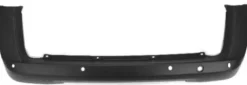 Pare chocs arrière pour FIAT FIORINO III Combi, 2008-2016 (hayon - Natural Power), trous radar, noir
