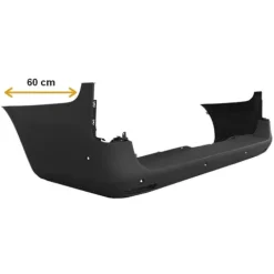 Pare chocs arrière pour MERCEDES VITO III (W447) 2014-2019, châssis long, trous radar, gris, Neuf