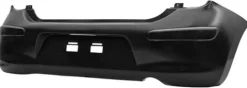 Pare chocs arrière pour NISSAN MICRA IV (K13) ph.1, 2010-2013, noir, Neuf