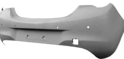 Pare chocs arrière pour OPEL CORSA E 2015-2019, trous radar, Mod. B-Color, Neuf à peindre