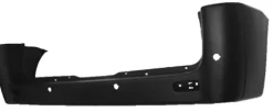 Pare chocs arrière pour PEUGEOT EXPERT II 2007-2016, modèle châssis court, noir, trous radar