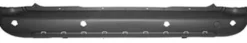 Pare chocs arrière pour PEUGEOT PARTNER II ph.1, 2008-2012, (central), trous moulures & radar, noir