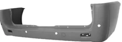 Pare chocs arrière pour PEUGEOT EXPERT II 2007-2016, (châssis long), trous radar, à peindre