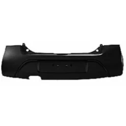 Pare chocs arrière pour RENAULT TWINGO II phase 1, 2007-2011, (modèle Dynamique), noir, Neuf