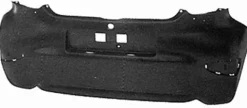 Pare chocs arrière pour TOYOTA AYGO I phase 1, 2005-2008, noir, Neuf