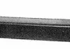 Pare chocs arrière pour VOLKSWAGEN TRANSPORTER T4, 1990-1996, (partie centrale), noir, Neuf