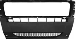 Pare chocs avant central pour FIAT DUCATO Camping-car III ph. 1, 2006-2014, noir, grille inférieure