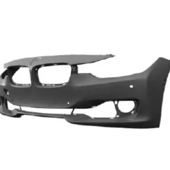 Pare chocs avant pour BMW Serie 3 F30, 2012-2014, trous radar + supports, trous park assist, trou caméra, Mod. BASIS, Neuf à peindre
