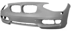 Pare chocs avant pour BMW SERIE 1 F20 de 2011 à 2015, avec trous radars et trous laves phares, Neuf à peindre