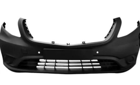 Pare chocs avant pour MERCEDES VITO III (W447) 2019-2024, avec cache crochet, 4 trous PDC+2 Park Assist, trou pour la recharge électrique, Mod. E-VITO, Neuf à peindre