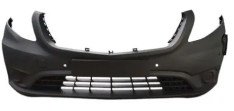 Pare chocs avant pour MERCEDES VITO III (W447) 2019-2024, avec cache crochet, avec 4 trous PDC+2 trous Park Assist, trou pour la recharge électrique, Mod. E-VITO, Neuf