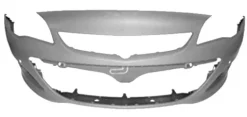 Pare chocs avant pour OPEL ASTRA J 2012-2016, trous capteurs radar, Neuf à peindre