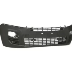 Pare chocs avant pour PEUGEOT PARTNER III ph.1 2018-2024, cache crochet, trous radar + supports, noir gaufré, Neuf